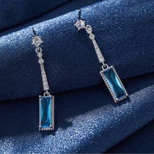 Elegant Blue Earrings R92